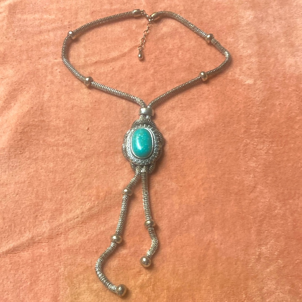Beautiful Faux Turquoise Necklace